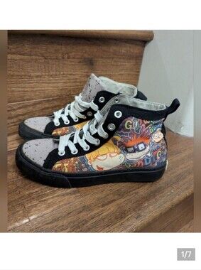 Limited edition Rugrats sneakers Black Women's or youth size 5